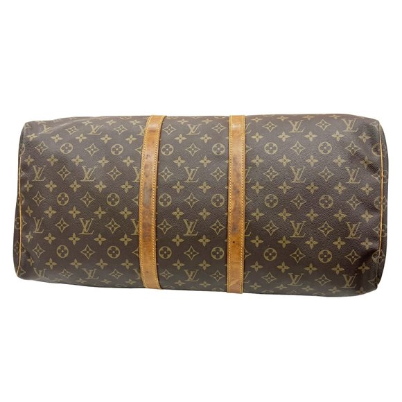 LOUIS VUITTON Keepall 55 Monogram Boston Bag M41424 VI873 Men's Women's - Picture 5 of 10